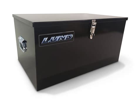 lund steel job site storage box-chest|Lund Steel Job Site Storage Box/Chest (Black) .